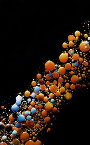 Preview wallpaper liquid, bubbles, colorful, bright, abstraction