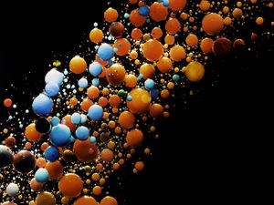 Preview wallpaper liquid, bubbles, colorful, bright, abstraction