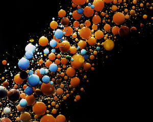 Preview wallpaper liquid, bubbles, colorful, bright, abstraction