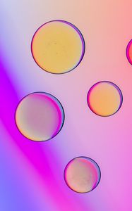 Preview wallpaper liquid, bubbles, glare, macro