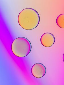 Preview wallpaper liquid, bubbles, glare, macro