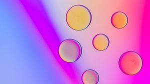 Preview wallpaper liquid, bubbles, glare, macro