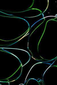 Preview wallpaper liquid, bubbles, glare, macro, green
