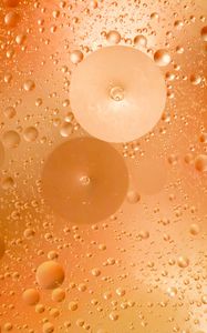 Preview wallpaper liquid, bubbles, glare, macro, yellow