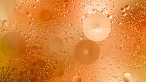 Preview wallpaper liquid, bubbles, glare, macro, yellow