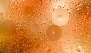 Preview wallpaper liquid, bubbles, glare, macro, yellow