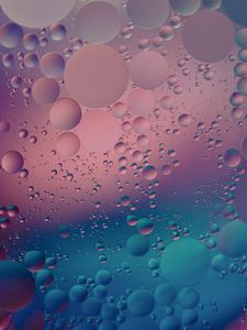 Preview wallpaper liquid, bubbles, gradient, abstraction