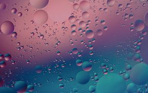 Preview wallpaper liquid, bubbles, gradient, abstraction