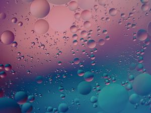 Preview wallpaper liquid, bubbles, gradient, abstraction