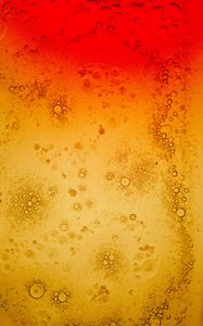 Preview wallpaper liquid, bubbles, macro, yellow, red