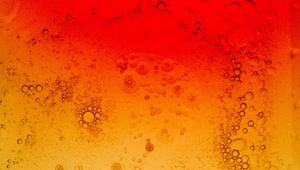 Preview wallpaper liquid, bubbles, macro, yellow, red