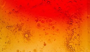 Preview wallpaper liquid, bubbles, macro, yellow, red