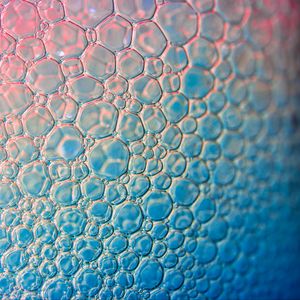 Preview wallpaper liquid, bubbles, macro, blue