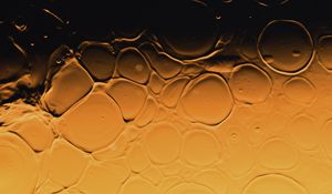 Preview wallpaper liquid, bubbles, mixing, yellow, abstraction