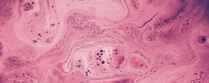 Preview wallpaper liquid, bubbles, pink, paint, macro