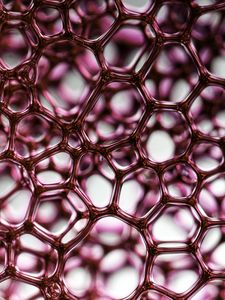Preview wallpaper liquid, bubbles, pink, macro