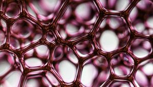 Preview wallpaper liquid, bubbles, pink, macro