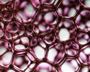 Preview wallpaper liquid, bubbles, pink, macro