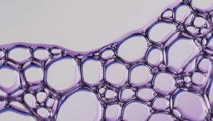 Preview wallpaper liquid, bubbles, purple, macro