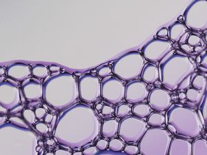 Preview wallpaper liquid, bubbles, purple, macro