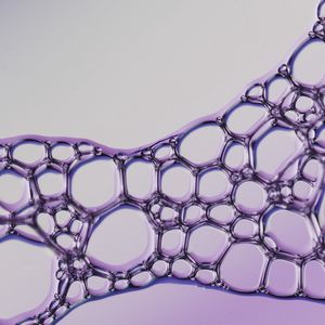 Preview wallpaper liquid, bubbles, purple, macro