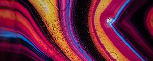 Preview wallpaper liquid, bubbles, stains, macro, colorful