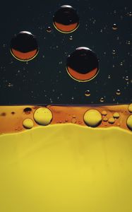 Preview wallpaper liquid, bubbles, stains, abstraction, bright