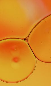 Preview wallpaper liquid, bubbles, yellow, macro