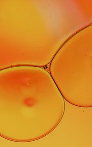 Preview wallpaper liquid, bubbles, yellow, macro