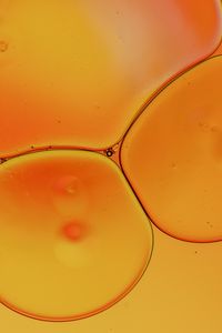 Preview wallpaper liquid, bubbles, yellow, macro