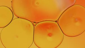 Preview wallpaper liquid, bubbles, yellow, macro