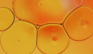 Preview wallpaper liquid, bubbles, yellow, macro