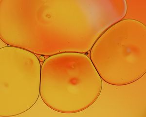 Preview wallpaper liquid, bubbles, yellow, macro