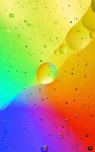 Preview wallpaper liquid, colorful, macro, bubbles, texture