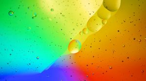 Preview wallpaper liquid, colorful, macro, bubbles, texture