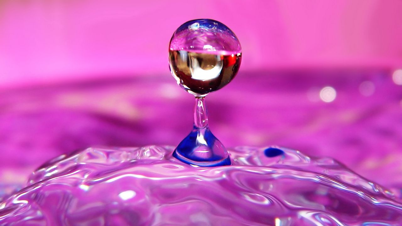 Wallpaper liquid, droplet, form, light, color