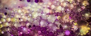 Preview wallpaper liquid, oil, bubbles, macro, purple