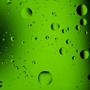 Preview wallpaper liquid, oil, bubbles, macro, green