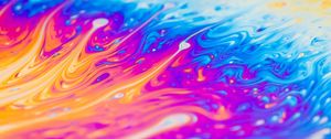 Preview wallpaper liquid, paint, colorful, abstraction