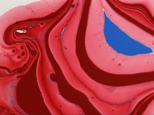 Preview wallpaper liquid, paint, stains, red