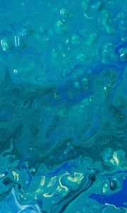 Preview wallpaper liquid, paint, stains, fluid art, blue