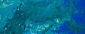 Preview wallpaper liquid, paint, stains, fluid art, blue