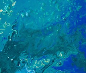 Preview wallpaper liquid, paint, stains, fluid art, blue