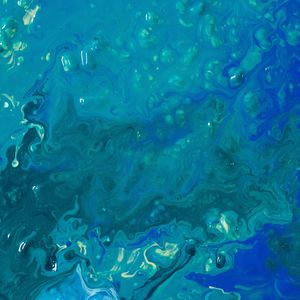 Preview wallpaper liquid, paint, stains, fluid art, blue