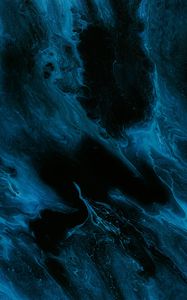 Preview wallpaper liquid, paint, stains, blue, abstraction