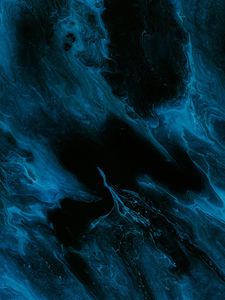 Preview wallpaper liquid, paint, stains, blue, abstraction
