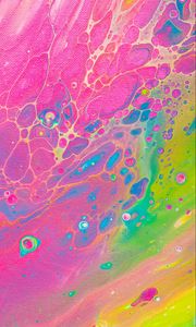 Preview wallpaper liquid, paint, stains, fluid art, abstraction, colorful