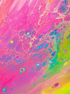 Preview wallpaper liquid, paint, stains, fluid art, abstraction, colorful