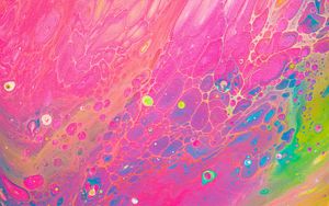 Preview wallpaper liquid, paint, stains, fluid art, abstraction, colorful