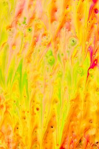 Preview wallpaper liquid, paint, stains, fluid art, abstraction, yellow